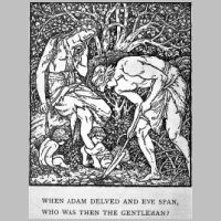 Artwork by E. Burne-Jones, April 1888, for the first book edition of William Morris' A Dream of John Ball.jpg